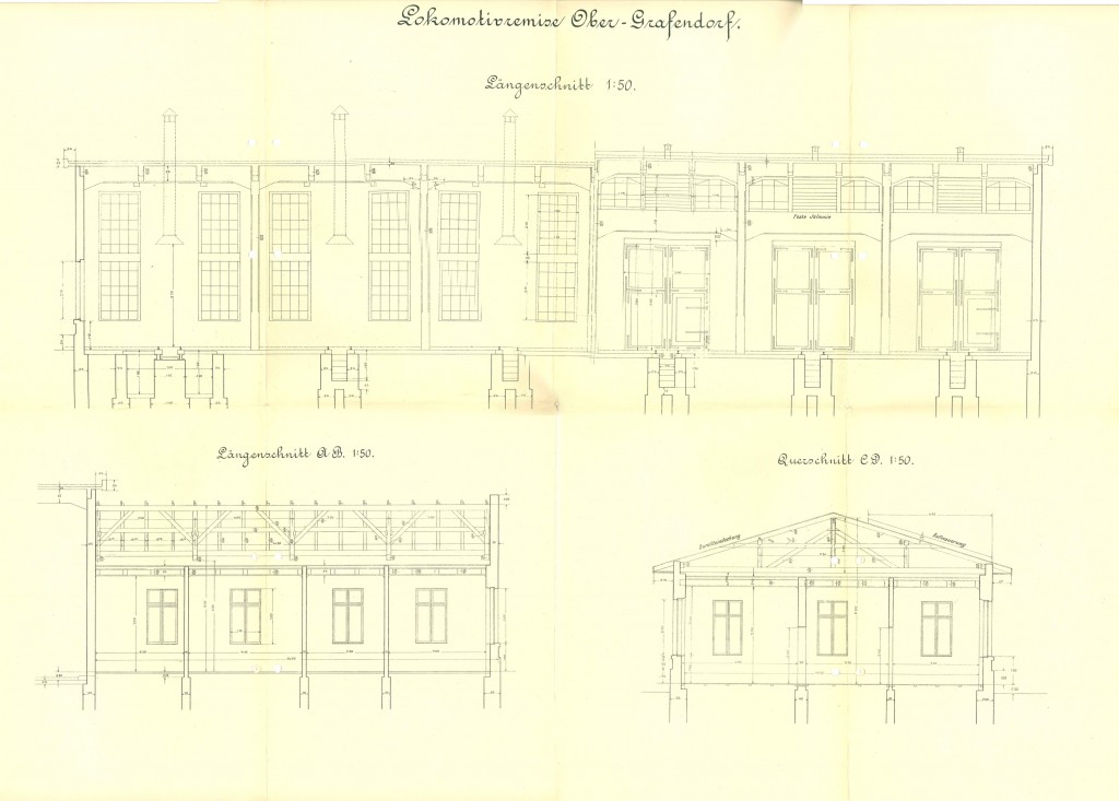 Heizhaus Querschnitte